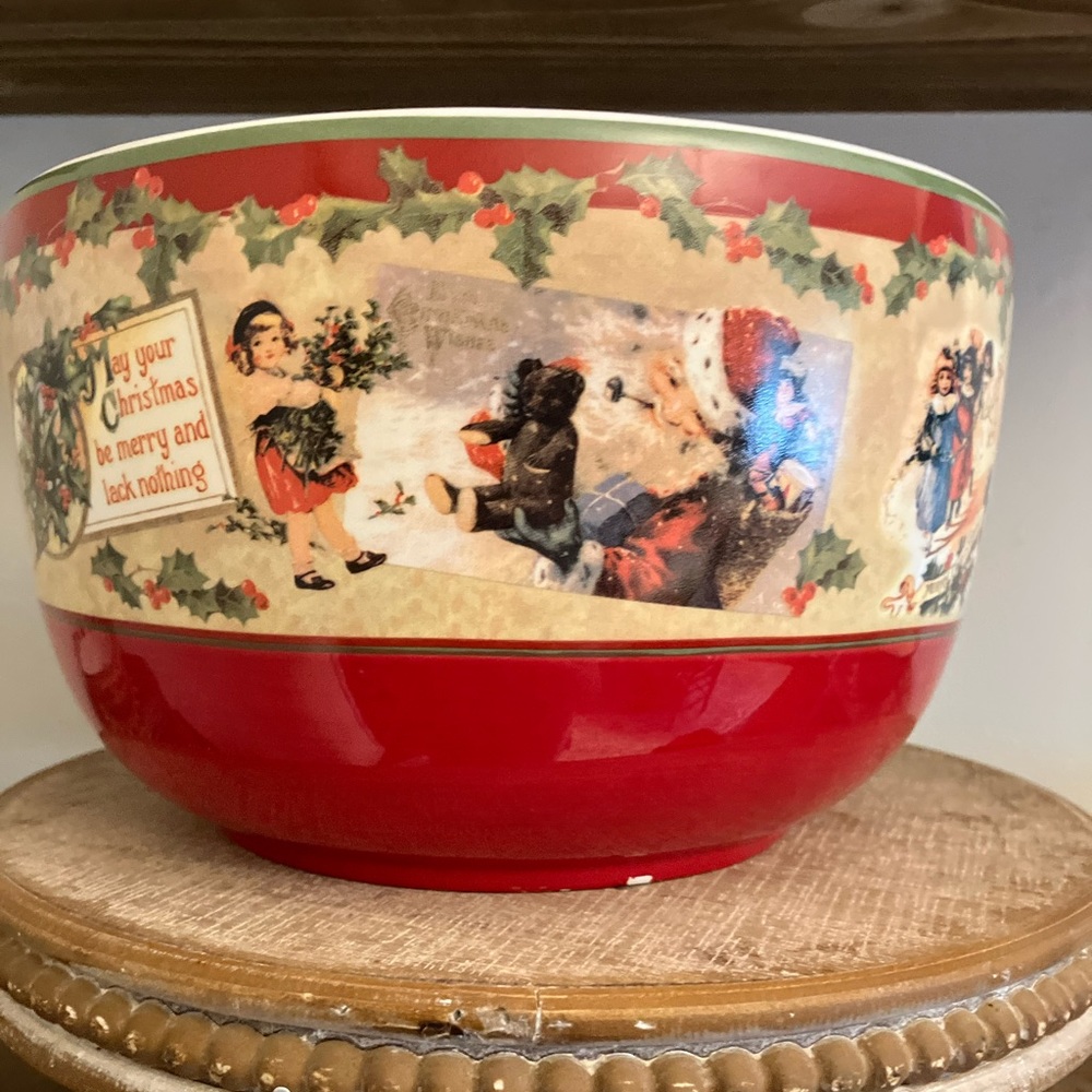 Christmas Holiday 9” Bowl by Bethany Lowes Designs